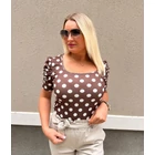 Dotty húzott ujjú felső