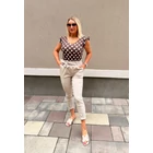 Dotty fodros ujjú felső