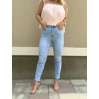 Light blue mom jeans
