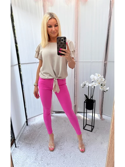 Pink push-up fazonú nadrág