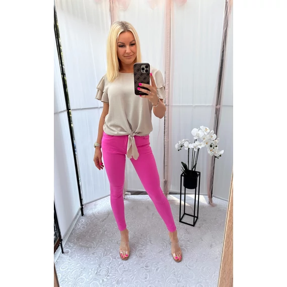 Pink push-up fazonú nadrág