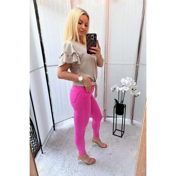 Pink push-up fazonú nadrág