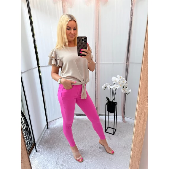 Pink push-up fazonú nadrág