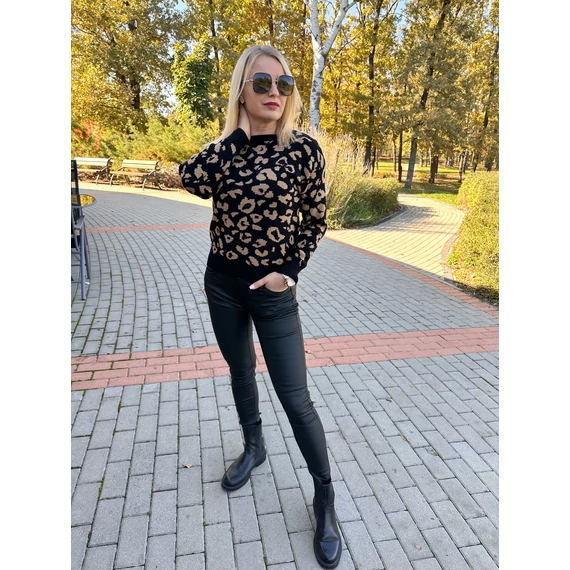 Elena bőrhatású nadrág