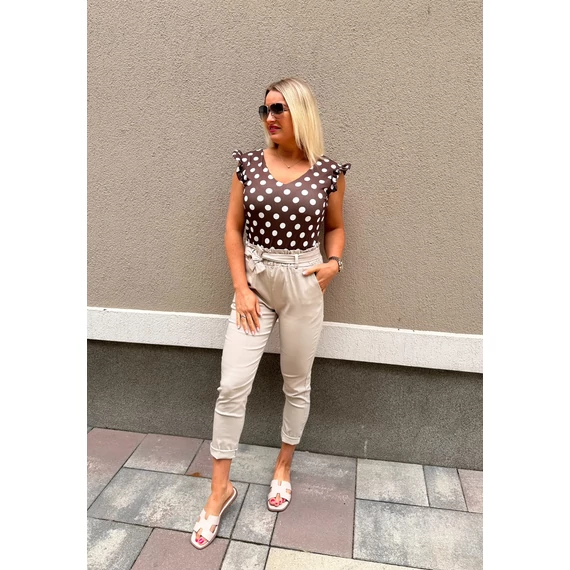 Dotty fodros ujjú felső