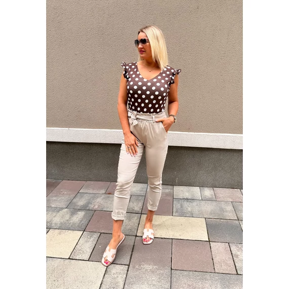 Dotty fodros ujjú felső