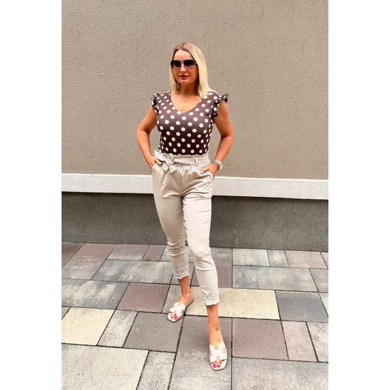 Dotty fodros ujjú felső