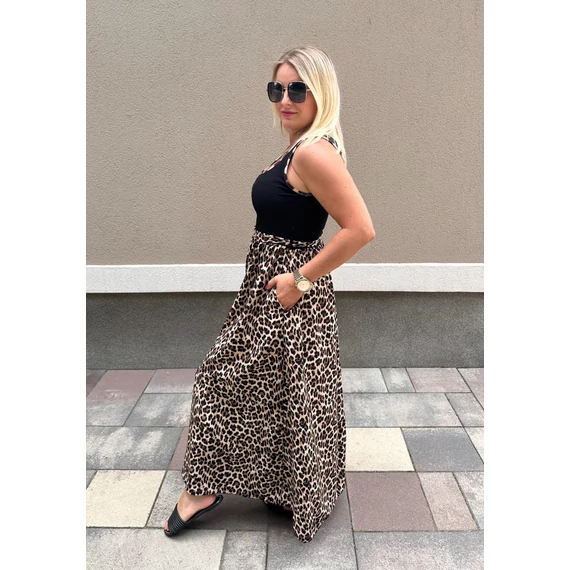 Trikó fazonú ocelot mintás ruha